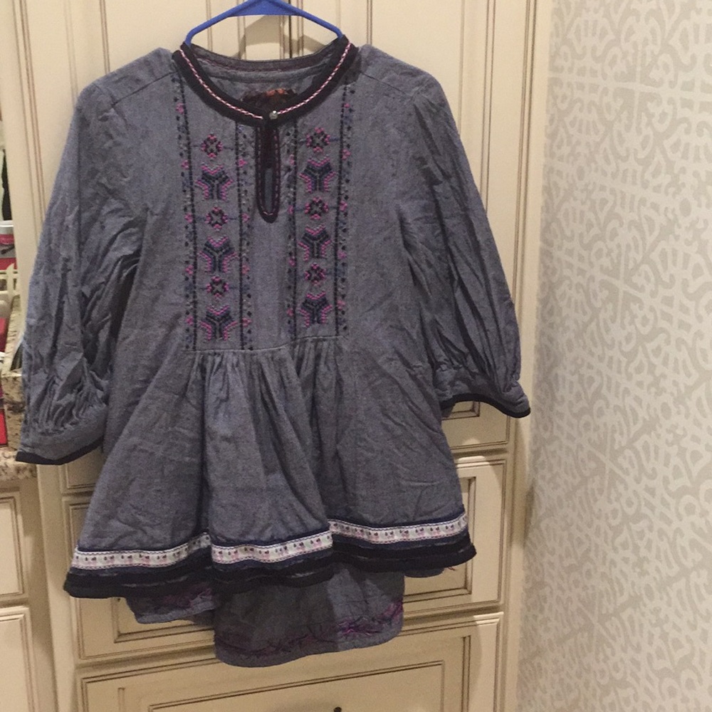 Boho denim hi-lo